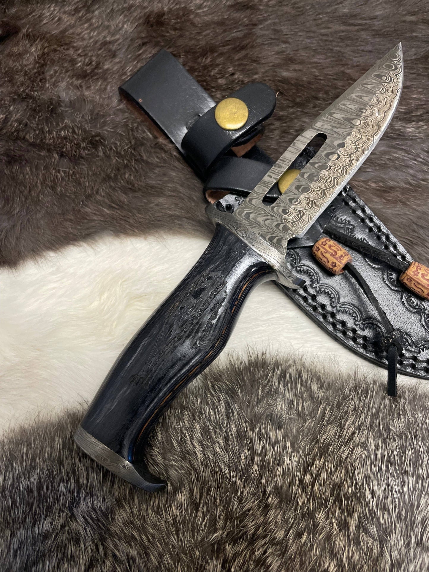 Titan International Titan International - Lunar Guardian Damascus Knife TK-098  (Compact)