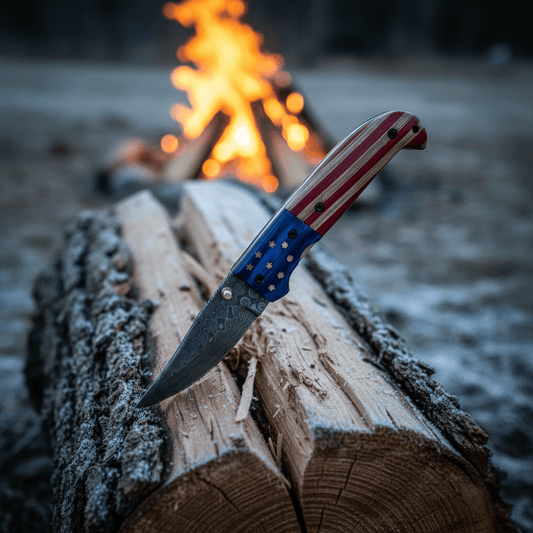 Titan International Titan International - Patriot Damascus Folding Knife