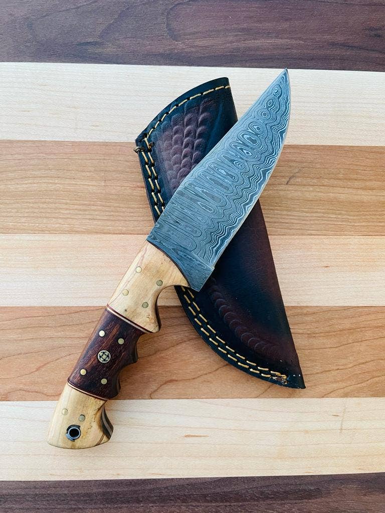 Titan International Titan International - RusticLoom Damascus Utility Knife by Titan TK-082