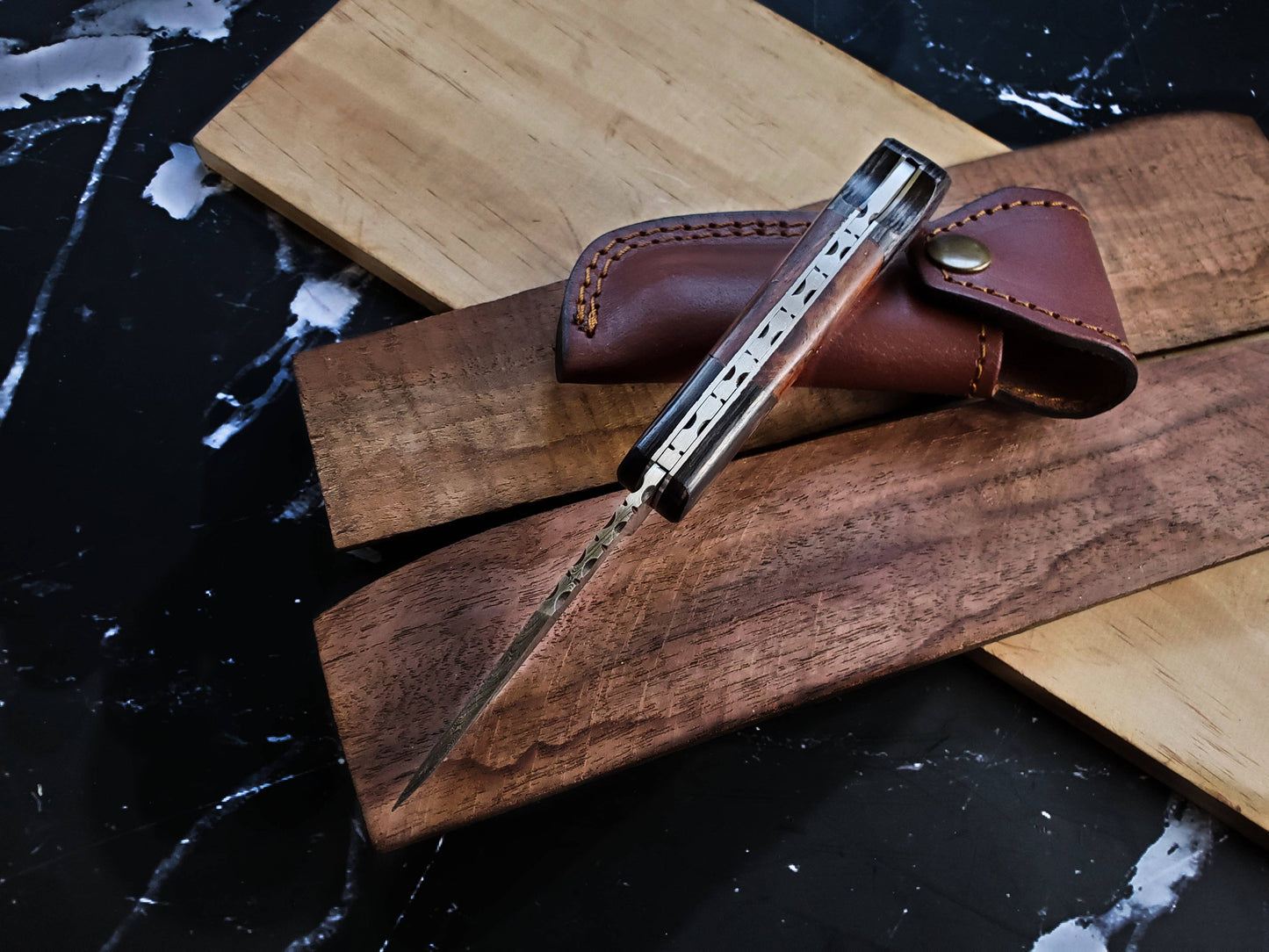 Titan International Titan International - TF-009 / Damascus Steel EDC Pocket knife