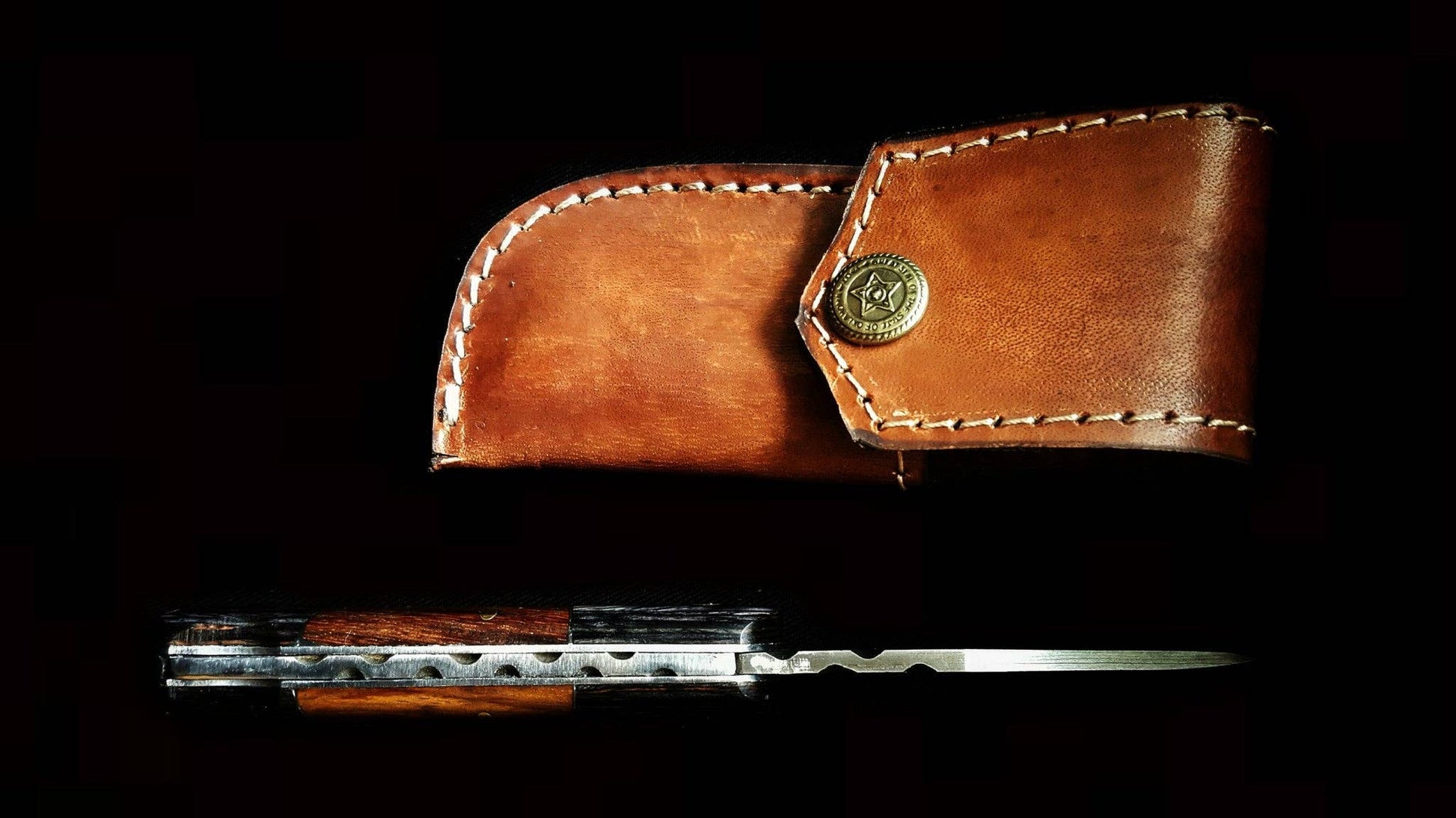 Titan International Titan International - TF-009 / Damascus Steel EDC Pocket knife
