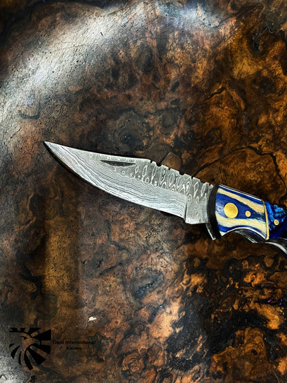 Titan International Titan International - TF-062 Titan Celestial Damascus Pocket Knife