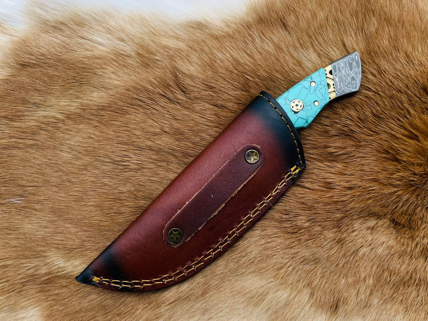 Titan International Titan International - The Azure Fusion Damascus Steel Utility Knife TK-086