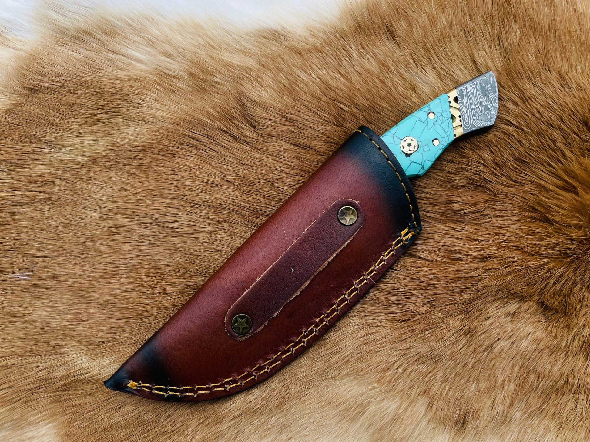 Titan International Titan International - The Azure Fusion Damascus Steel Utility Knife TK-086