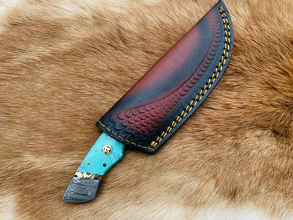 Titan International Titan International - The Azure Fusion Damascus Steel Utility Knife TK-086
