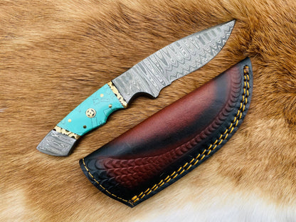 Titan International Titan International - The Azure Fusion Damascus Steel Utility Knife TK-086