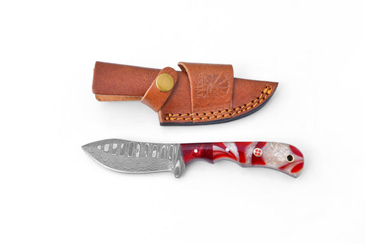Titan International Titan International - The Rose Fusion Damascus Steel Utility Knife TK-096