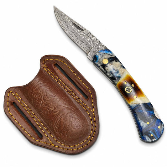 Titan International Titan International - Titan Ocean Storm Damascus Folding Knife TFT-114
