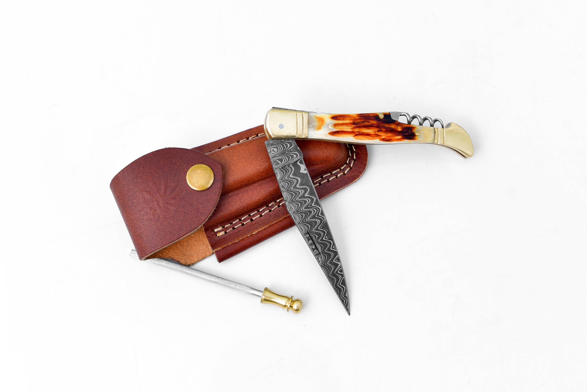 Titan International Titan International - Titan Royale French Damascus Pocket Knife TF-057
