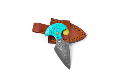 Titan International Titan International - Turquoise Knife – Damascus Steel