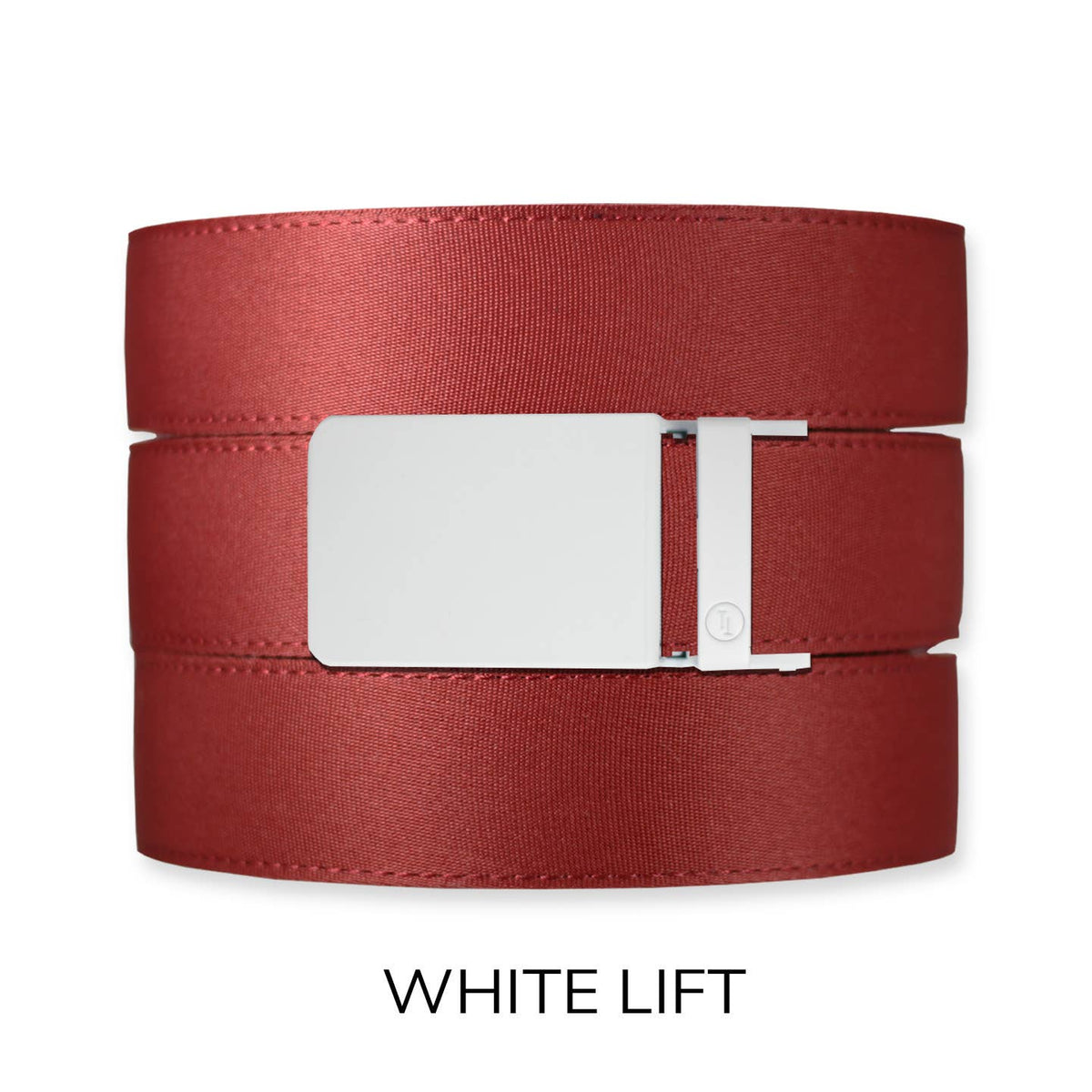 Tough Apparel Ratchet Belt Brick Red Canvas+ Ratchet Belt & Buckle Set: Brushed Gold