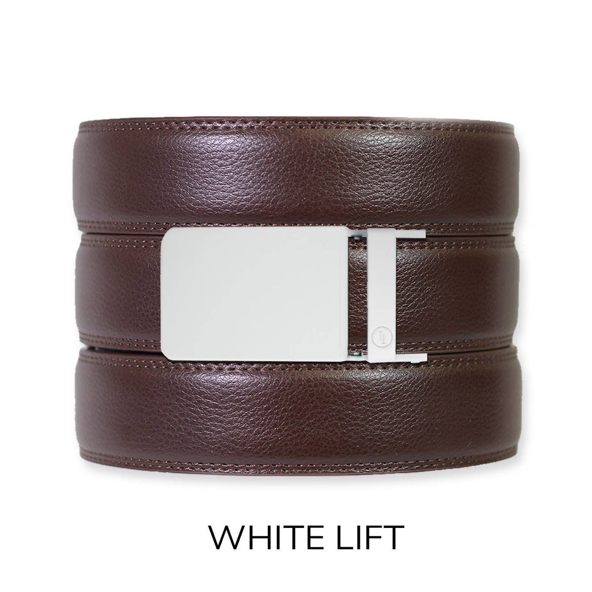 Tough Apparel Ratchet Belt Espresso Leather Rachet Belt & Buckle Set: Iron