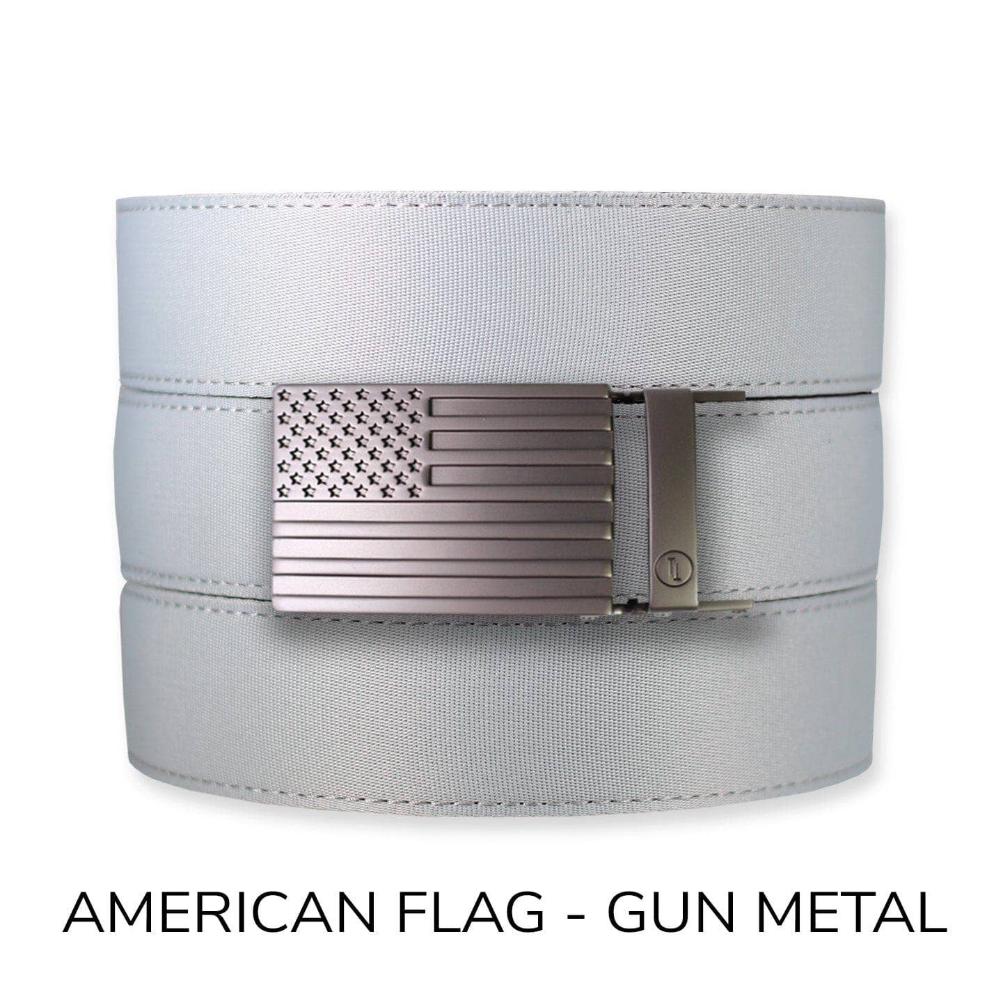 Tough Apparel Ratchet Belt Tough Apparel - Concrete Canvas+ Ratchet Belt & Buckle Set: American Flag - Gun Metal