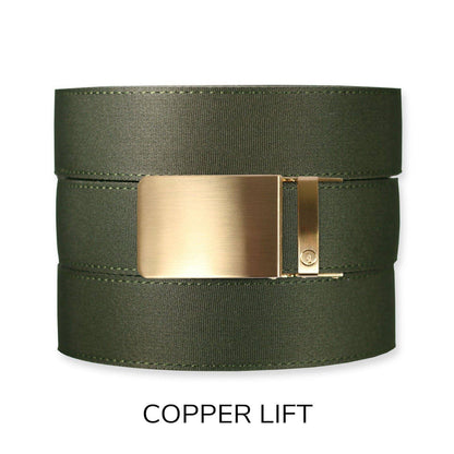 Tough Apparel Ratchet Belt Tough Apparel - Forest Canvas+ Ratchet Belt & Buckle Set: Copper