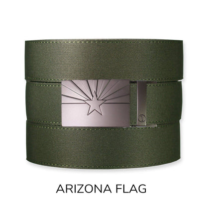 Tough Apparel Ratchet Belt Tough Apparel - Forest Canvas+ Ratchet Belt & Buckle Set: Traditional Bronze