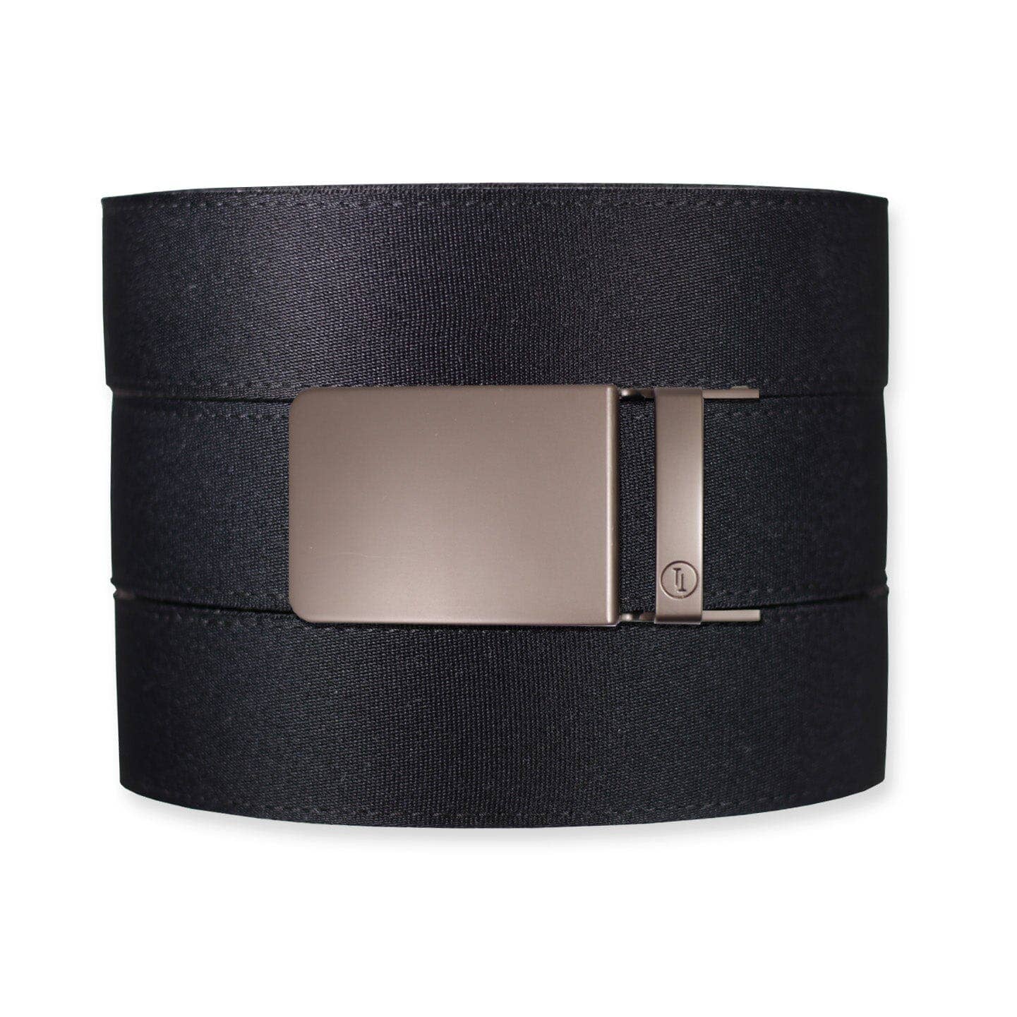 Tough Apparel Tough Apparel - Black Canvas+ Ratchet Belt & Buckle Set: Brushed Silver
