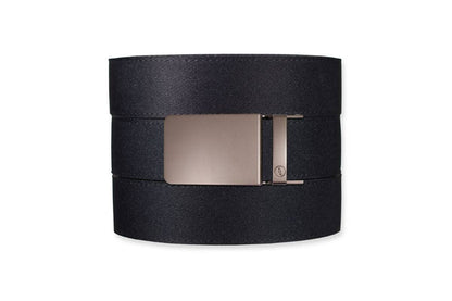 Tough Apparel Tough Apparel - Black Canvas+ Ratchet Belt & Buckle Set: Traditional Gun Metal
