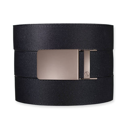 Tough Apparel Tough Apparel - Black Canvas+ Ratchet Belt & Buckle Set: Traditional Gun Metal