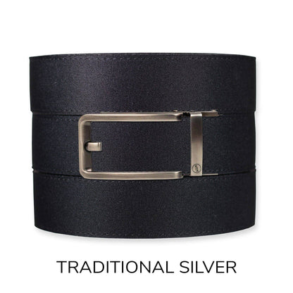 Tough Apparel Tough Apparel - Black Canvas+ Ratchet Belt & Buckle Set: Traditional Gun Metal