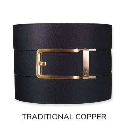 Tough Apparel Tough Apparel - Black Canvas+ Ratchet Belt & Buckle Set: Traditional Gun Metal