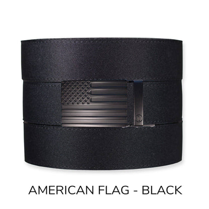 Tough Apparel Tough Apparel - Black Canvas+ Ratchet Belt & Buckle Set: Traditional Gun Metal