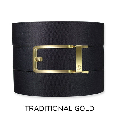 Tough Apparel Tough Apparel - Black Canvas+ Ratchet Belt & Buckle Set: Traditional Gun Metal