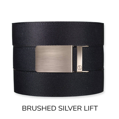 Tough Apparel Tough Apparel - Black Canvas+ Ratchet Belt & Buckle Set: Traditional Gun Metal