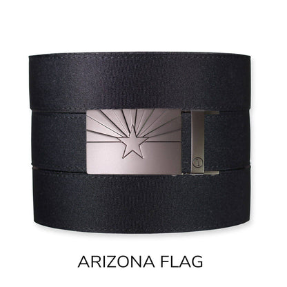 Tough Apparel Tough Apparel - Black Canvas+ Ratchet Belt & Buckle Set: Traditional Gun Metal