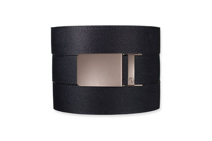 Tough Apparel Tough Apparel - Black Canvas+ Ratchet Belt & Buckle Set: Traditional Gun Metal