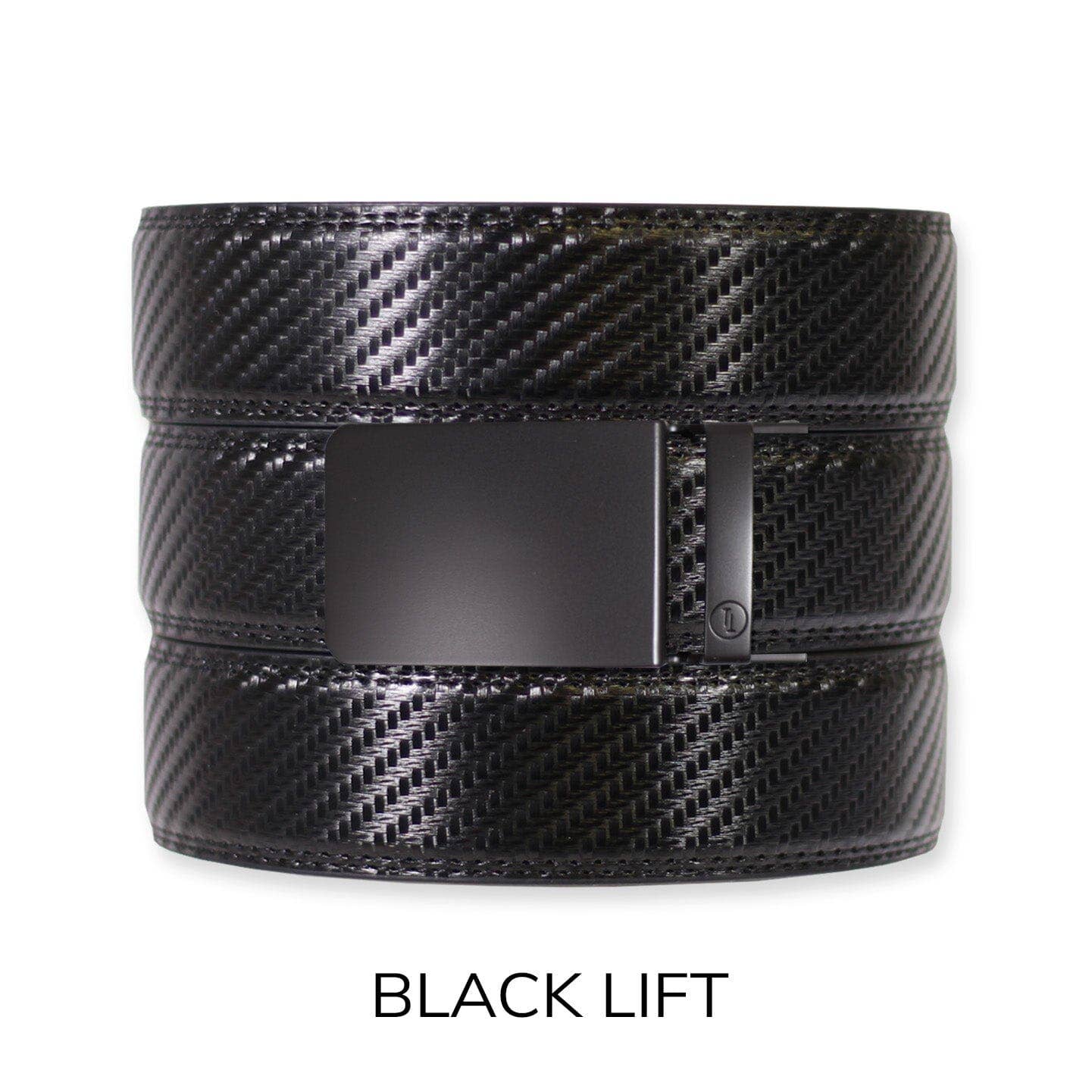 Tough Apparel Tough Apparel - Carbon Black Leather Ratchet Belt & Buckle Set: American Flag - Gun Metal