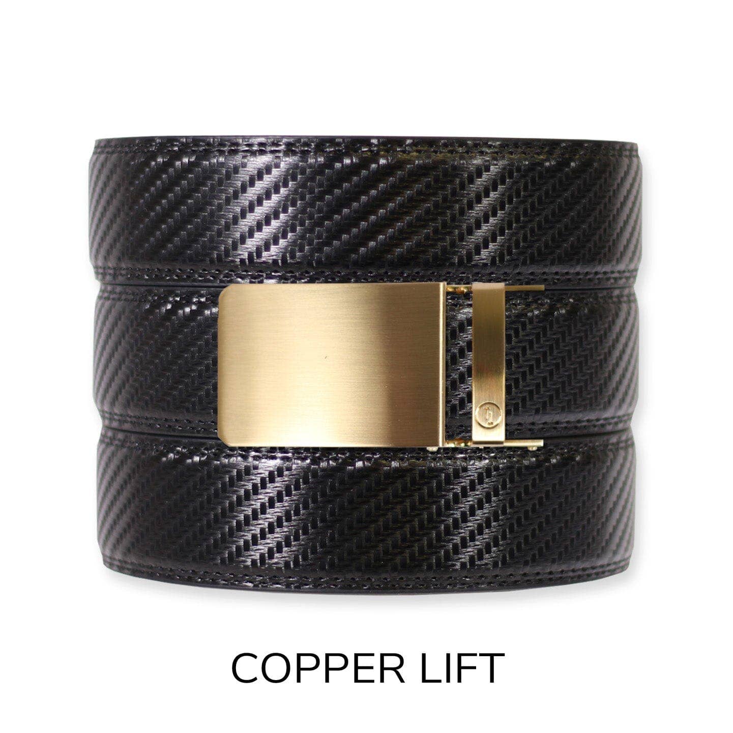 Tough Apparel Tough Apparel - Carbon Black Leather Ratchet Belt & Buckle Set: American Flag - Gun Metal