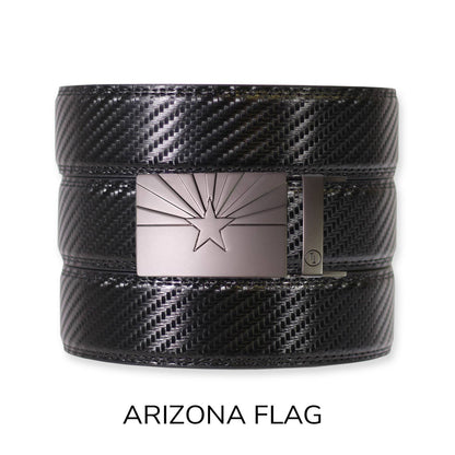 Tough Apparel Tough Apparel - Carbon Black Leather Ratchet Belt & Buckle Set: Black