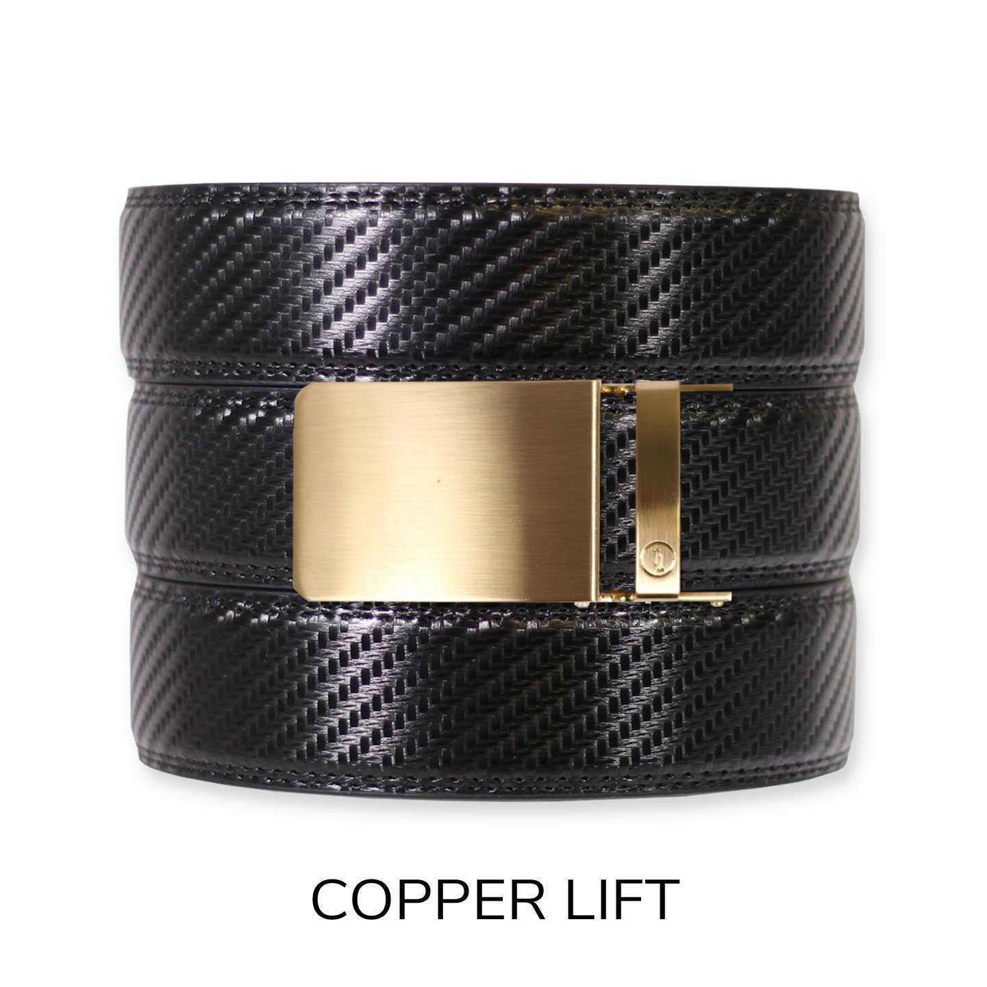 Tough Apparel Tough Apparel - Carbon Black Leather Ratchet Belt & Buckle Set: Black