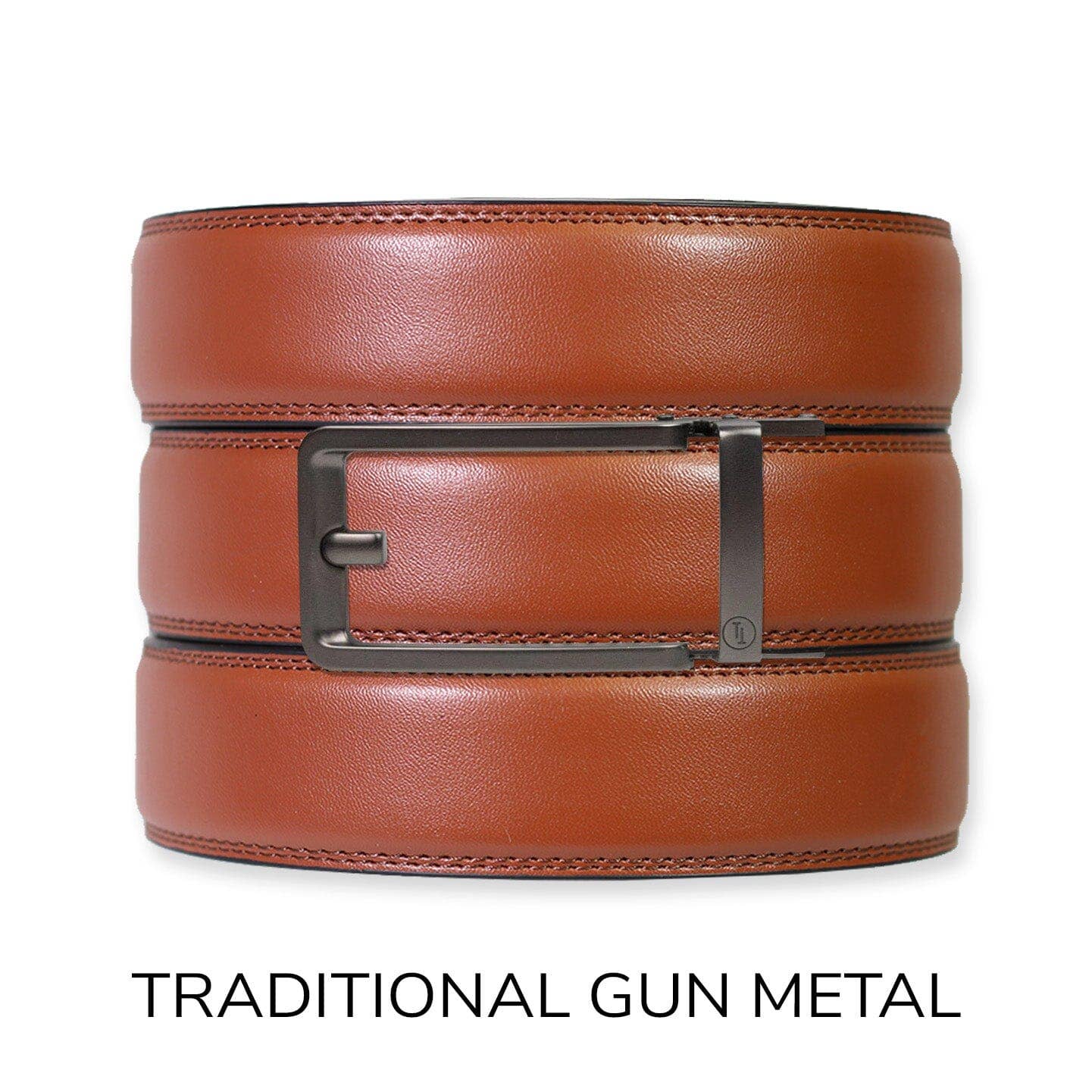 Tough Apparel Tough Apparel - Chili Brown Leather Ratchet Belt & Buckle Set: Copper