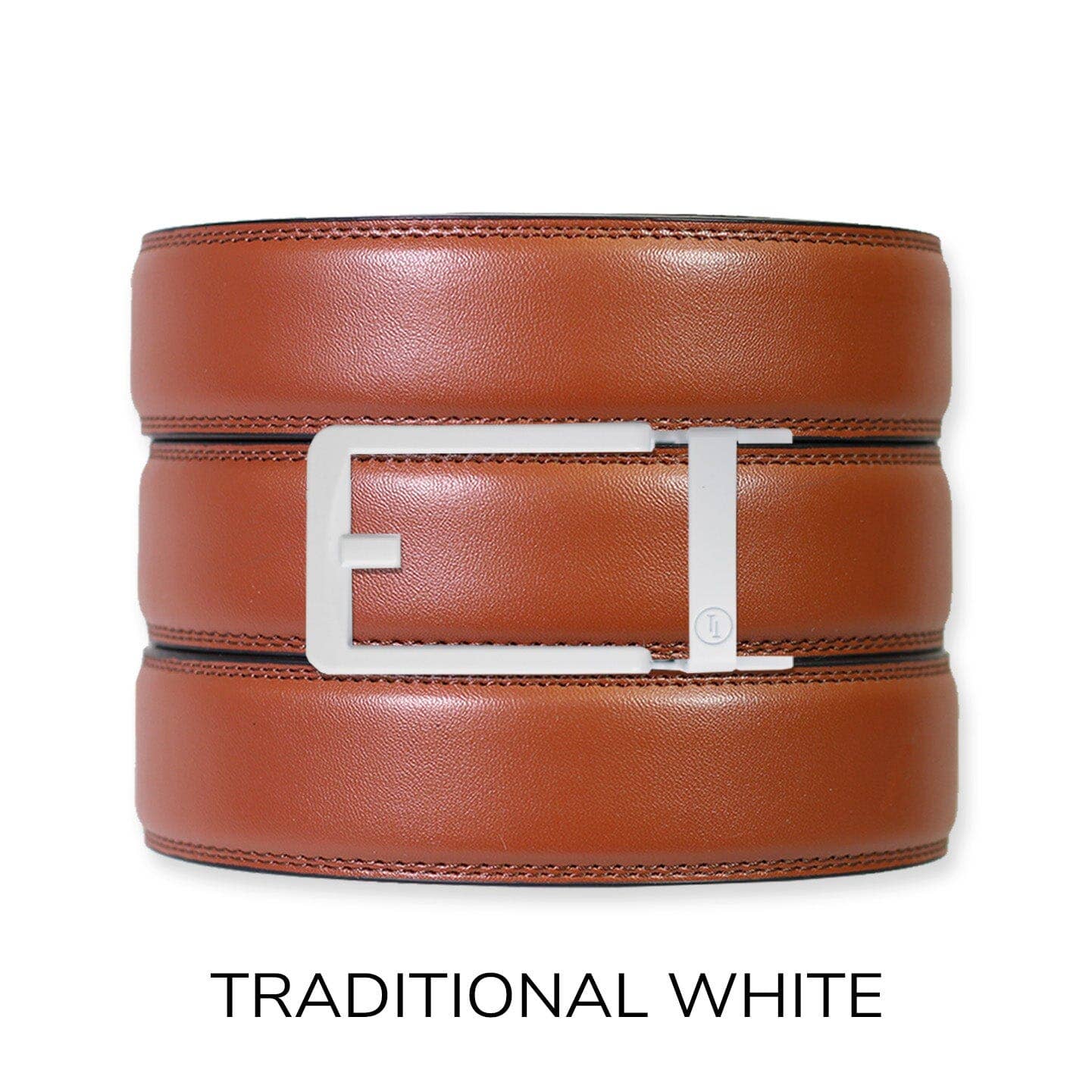 Tough Apparel Tough Apparel - Chili Brown Leather Ratchet Belt & Buckle Set: Copper