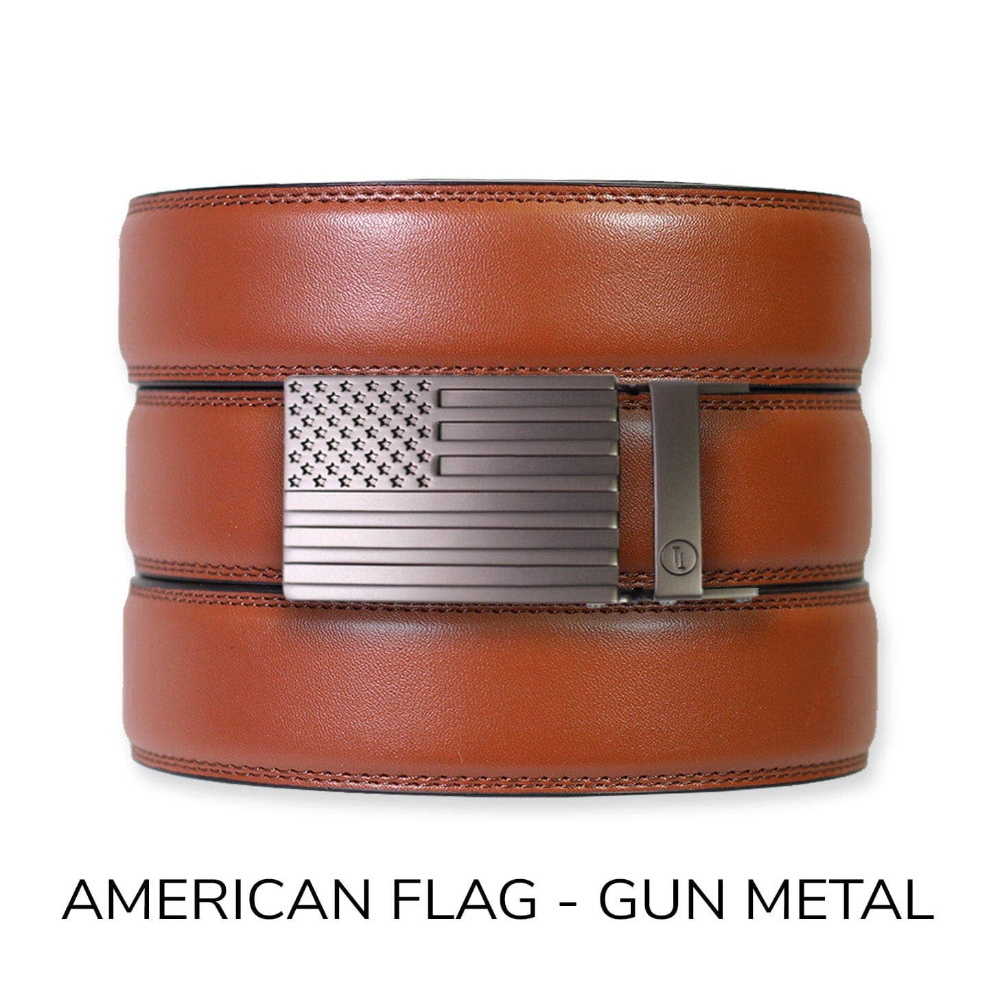 Tough Apparel Tough Apparel - Chili Brown Leather Ratchet Belt & Buckle Set: Copper
