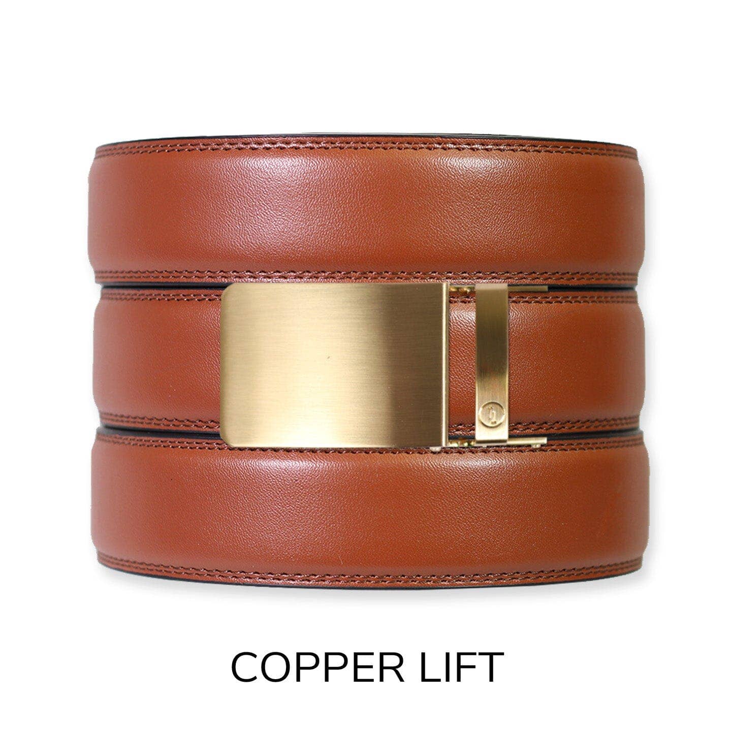 Tough Apparel Tough Apparel - Chili Brown Leather Ratchet Belt & Buckle Set: Copper