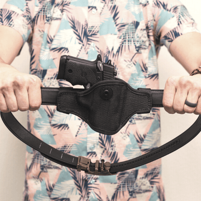 Tough Apparel Tough Apparel - EDC Black Leather Gun Belt Strap