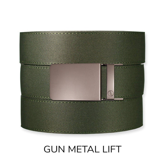 Tough Apparel Tough Apparel - Forest Canvas+ Ratchet Belt & Buckle Set: Gun Metal
