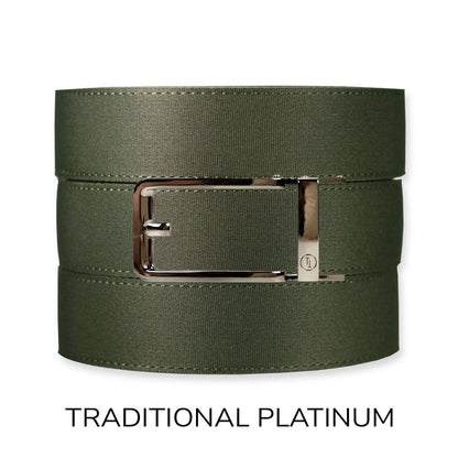 Tough Apparel Tough Apparel - Forest Canvas+ Ratchet Belt & Buckle Set: Iron