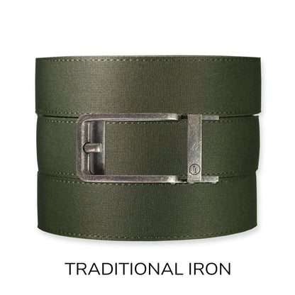 Tough Apparel Tough Apparel - Forest Canvas+ Ratchet Belt & Buckle Set: Iron