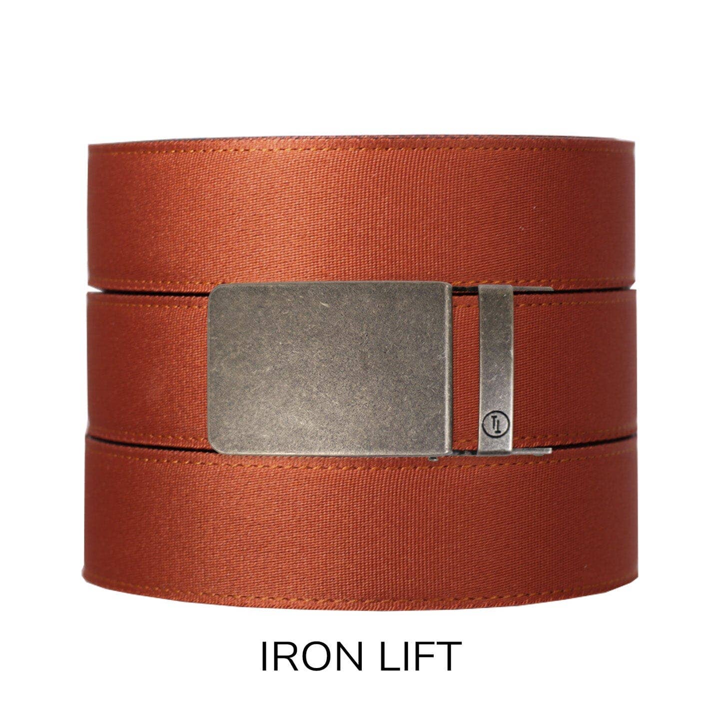 Tough Apparel Tough Apparel - Rust Canvas+ Ratchet Belt & Buckle Set: Brushed Gold