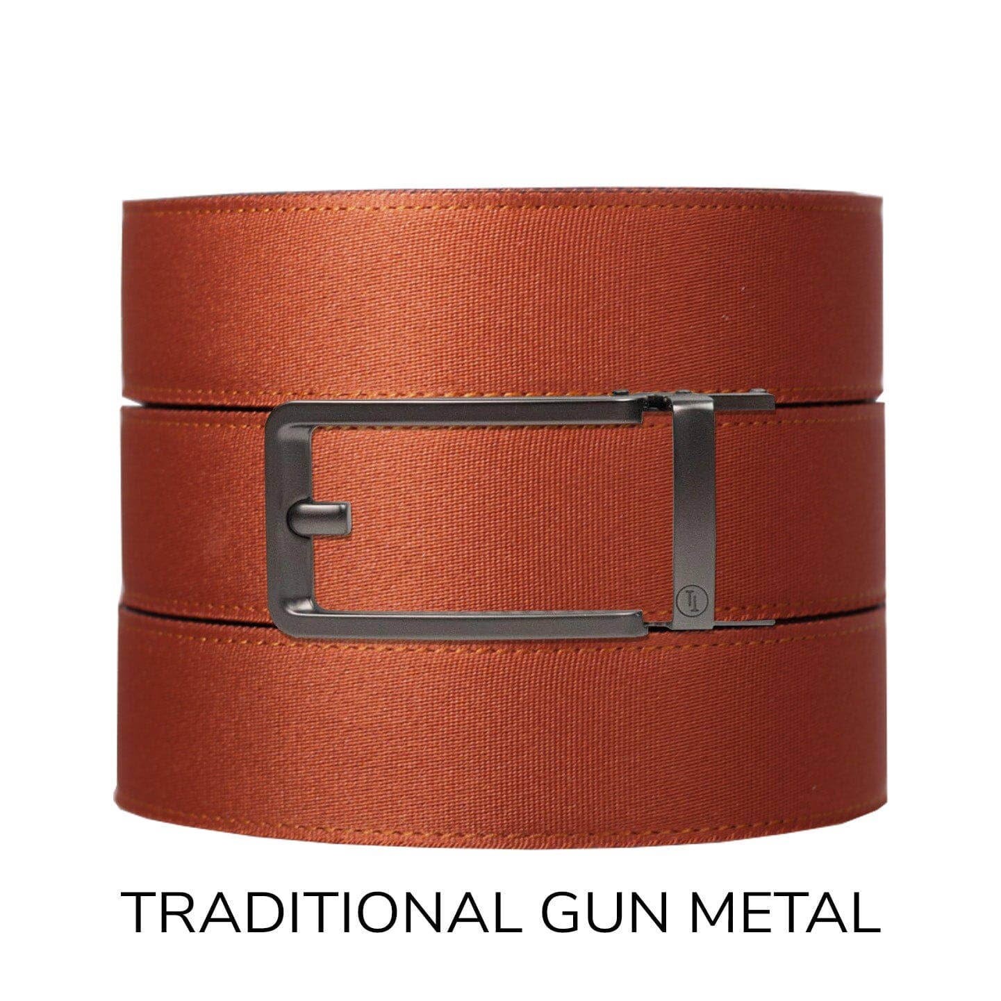 Tough Apparel Tough Apparel - Rust Canvas+ Ratchet Belt & Buckle Set: Brushed Gold