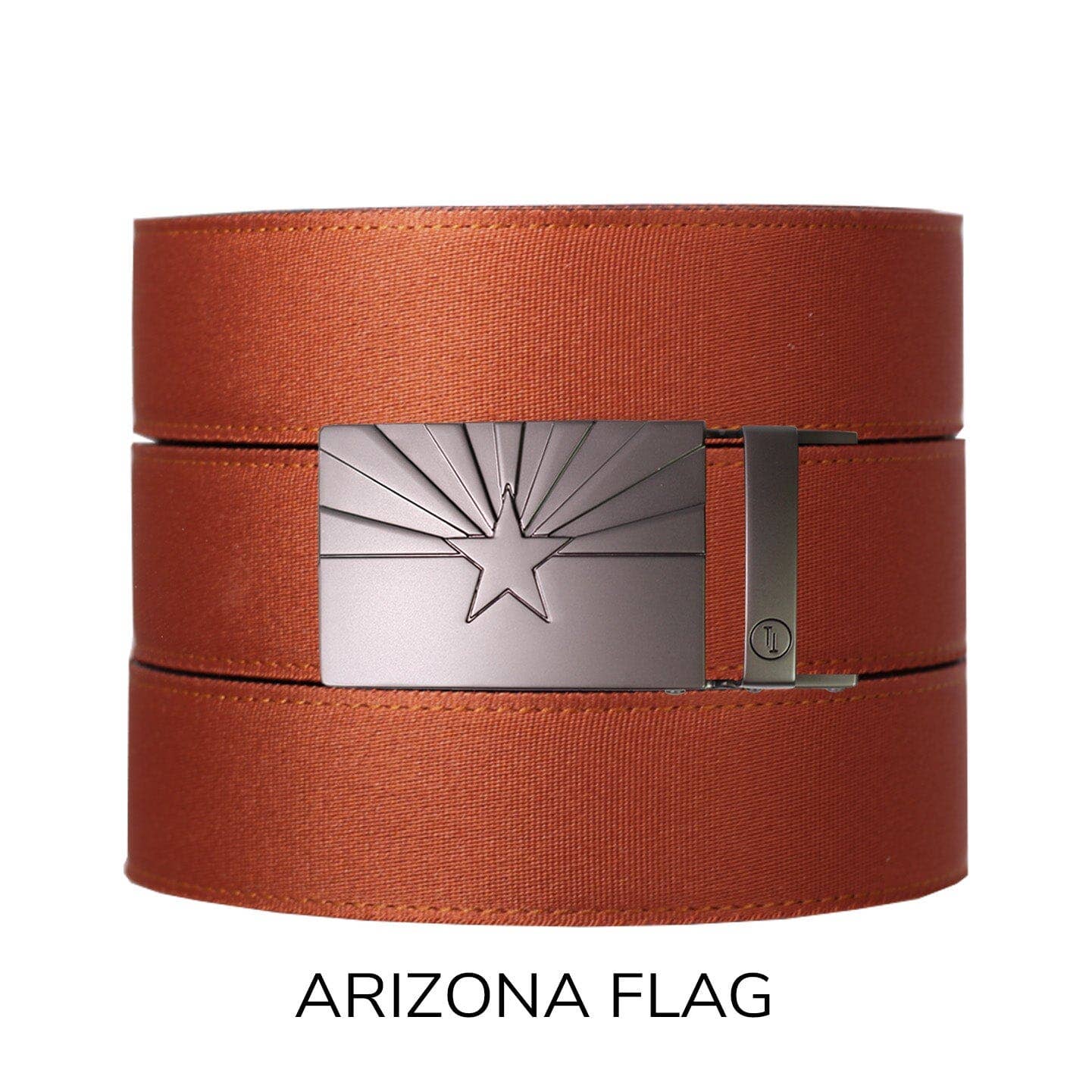 Tough Apparel Tough Apparel - Rust Canvas+ Ratchet Belt & Buckle Set: Brushed Gold