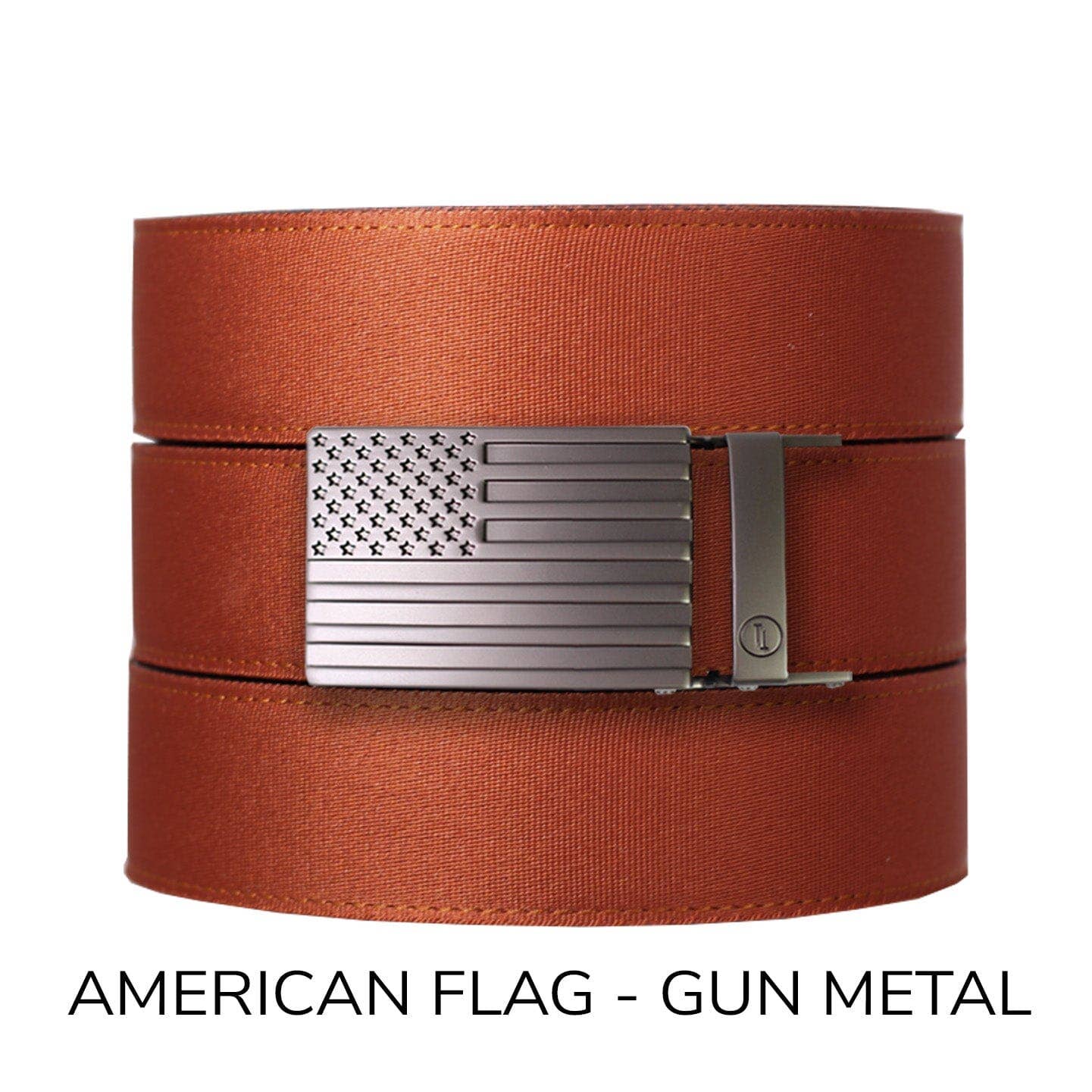 Tough Apparel Tough Apparel - Rust Canvas+ Ratchet Belt & Buckle Set: Brushed Gold