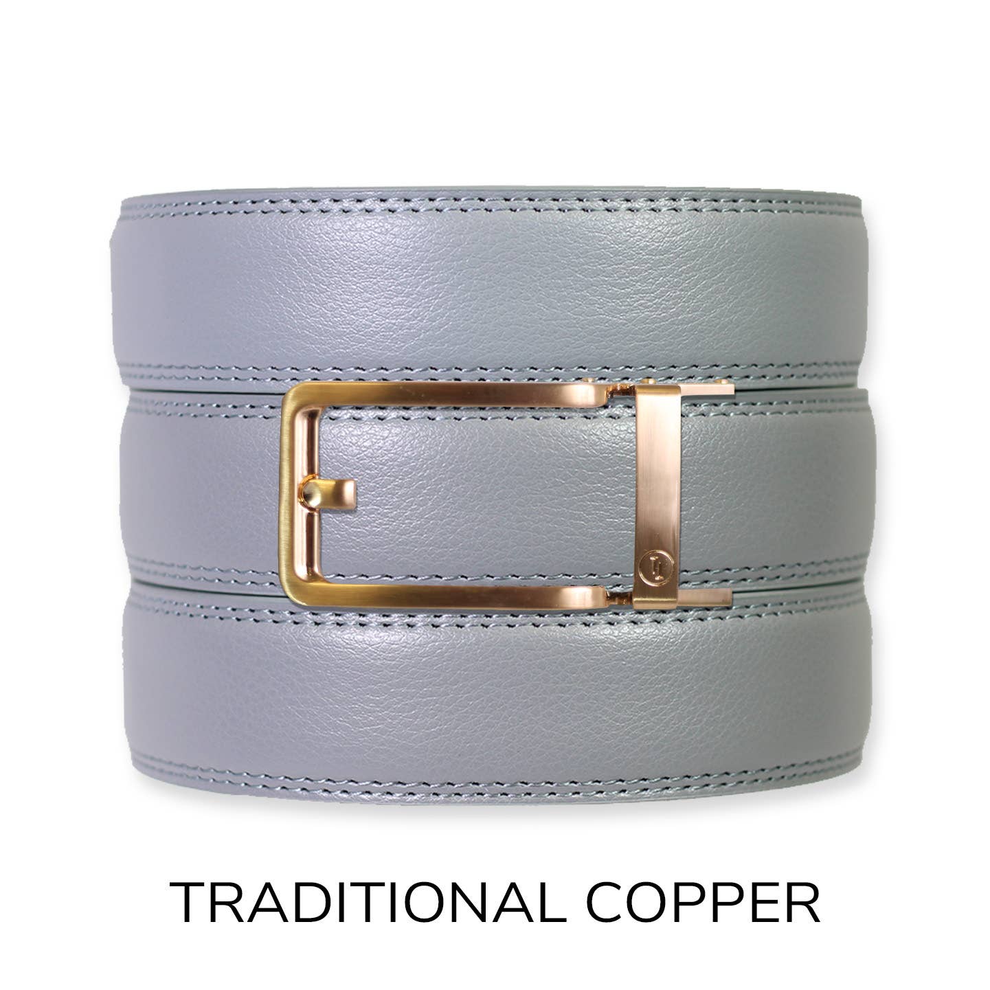 Tough Apparel Tough Apparel - Slate Leather Ratchet Belt & Buckle Set: Brushed Silver