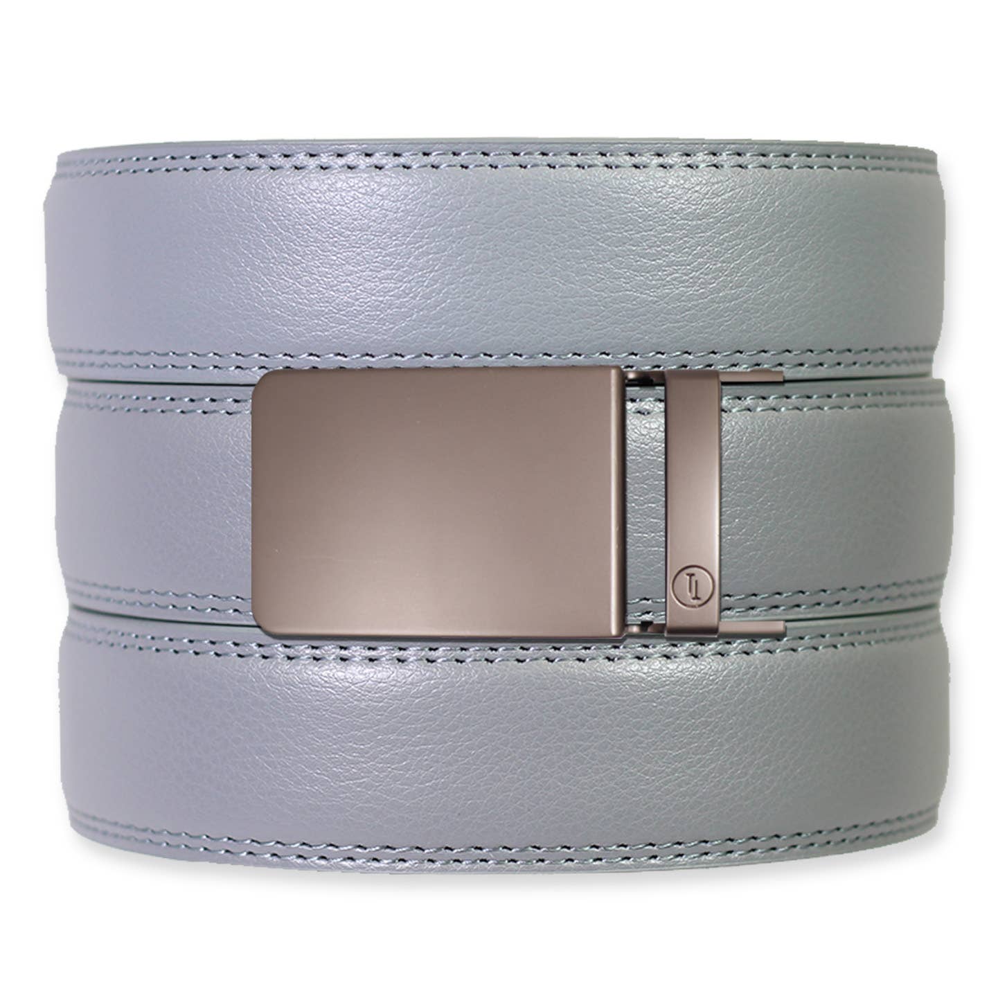 Tough Apparel Tough Apparel - Slate Leather Ratchet Belt & Buckle Set: Brushed Silver