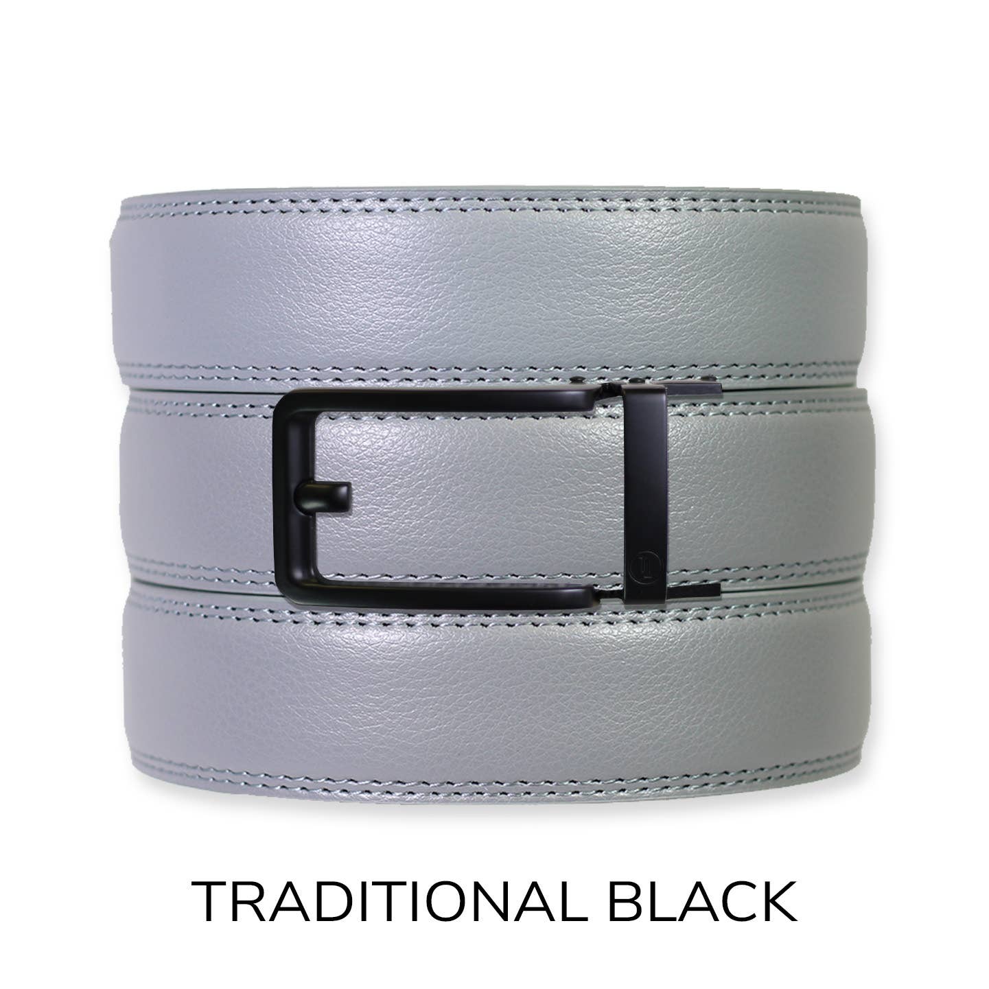 Tough Apparel Tough Apparel - Slate Leather Ratchet Belt & Buckle Set: Brushed Silver