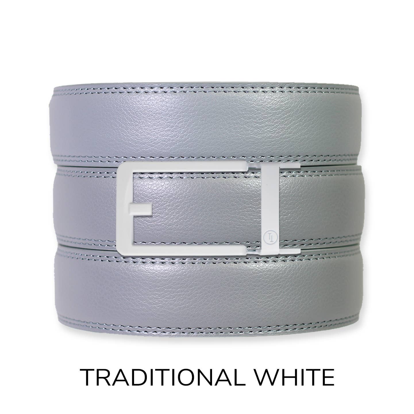 Tough Apparel Tough Apparel - Slate Leather Ratchet Belt & Buckle Set: Brushed Silver