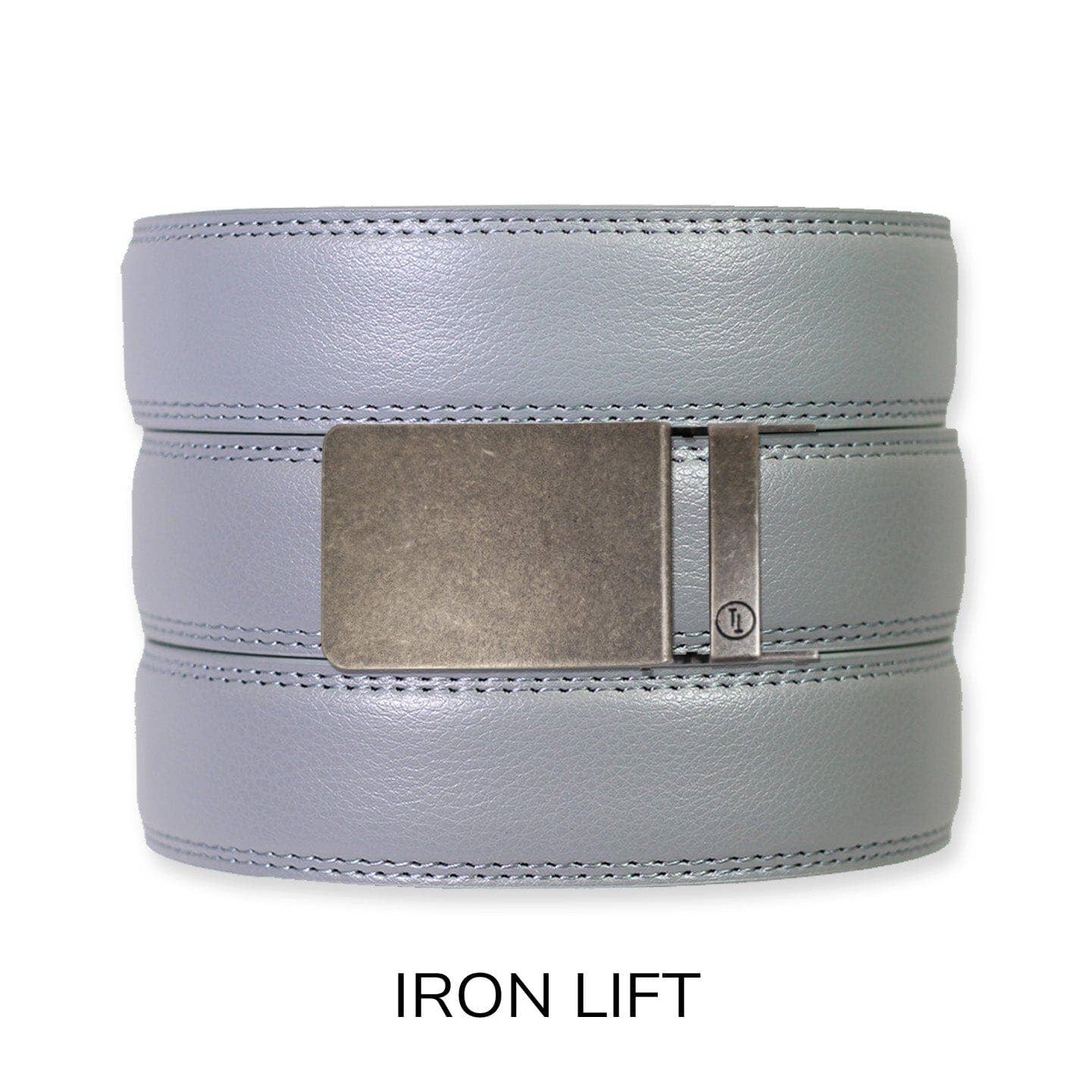 Tough Apparel Tough Apparel - Slate Leather Ratchet Belt & Buckle Set: Brushed Silver